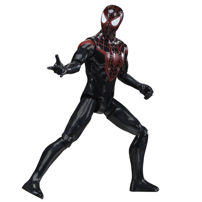 Figurine Miles Morales 30 cm, Titan Series, jouets de super-héros pour enfants, Marvel Spider-Man, des 4 ans