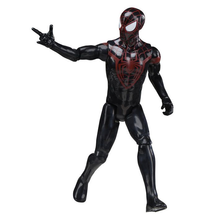 Figurine Miles Morales 30 cm, Titan Series, jouets de super-héros pour enfants, Marvel Spider-Man, des 4 ans