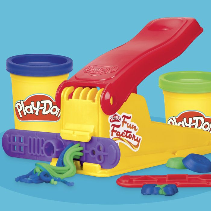 Playdoh 4 mini coffrets classiques, Coffret coiffeur, vétérinaire, glaces et Fun factory, loisirs créatifs, Classique, des 3 ans