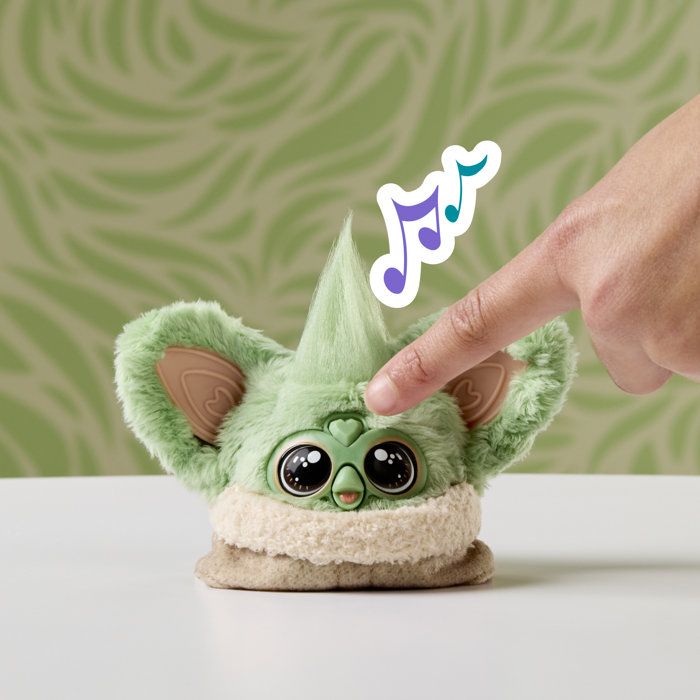 Furby Furblets Grogu STAR WARS™, Mini peluche électronique de collection, plus de 45 sons, a partir de 6 ans, Hasbro