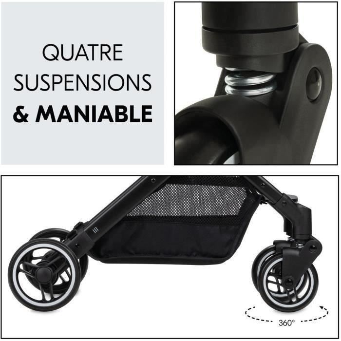 HAUCK - Poussette compacte - TRAVEL N CARE - 4 roues - Pliage a 1 main - Simba