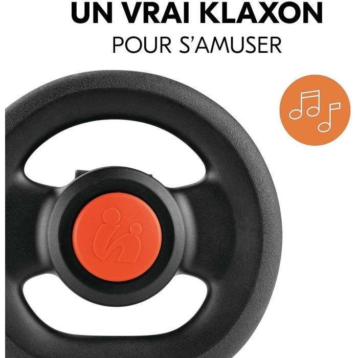 Volant pour poussette - HAUCK - Avec Klaxon - Des 6 mois - Noir