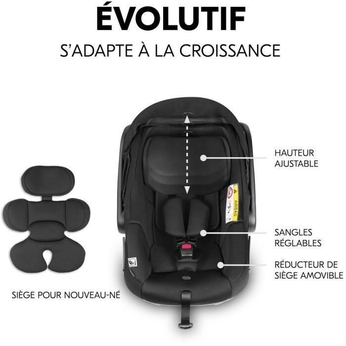 Siege auto - HAUCK - DRIVE N CARE - Groupe 0+ - I-Size - Réducteur - Noir
