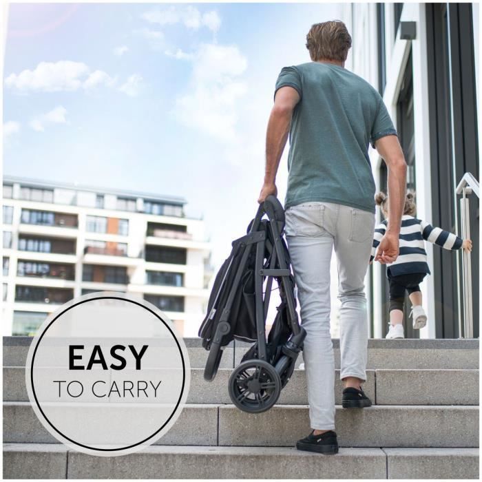 HAUCK - Poussette compacte - RAPID 4 - 4 roues - Gris