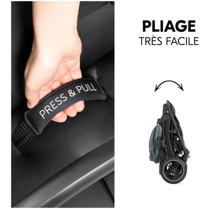 HAUCK - Poussette tout terrain - RAPID 4D - Pliage a 1 main - 4 roues - Jungle