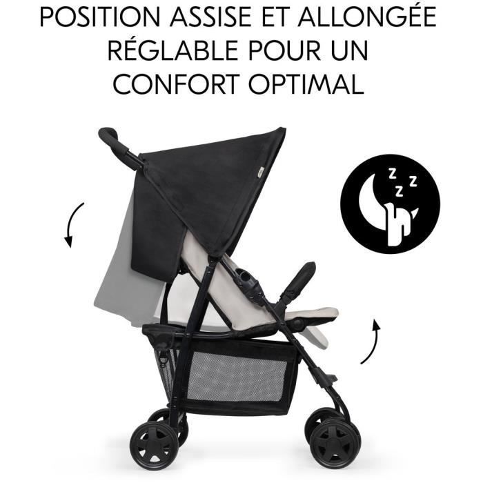 HAUCK - Poussette canne - SPORT - Pliable & Inclinable - Capote Pare-Soleil - 4 roues - Mickey & Minnie