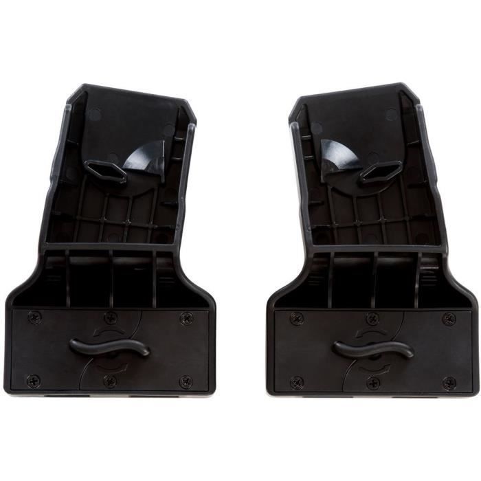 Adaptateurs universels cosy - HAUCK - Pour poussette Vision X / Saturn / Apollo - Noir