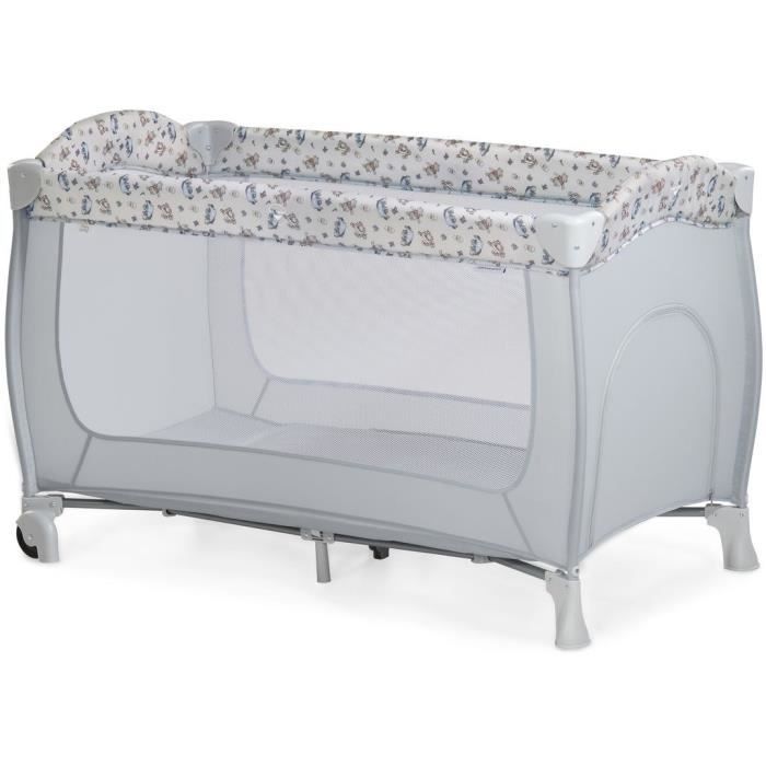 Lit de voyage - HAUCK - SLEEP N PLAY GO PLUS - 60 x 120 cm - Des la naissance - Pliable - Roulettes - Pooh Exploring