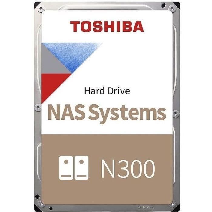 Disque Dur Interne - TOSHIBA - NAS N300 - 4To - 7200 tr/min - 3,5 (HDWG440EZSTA)