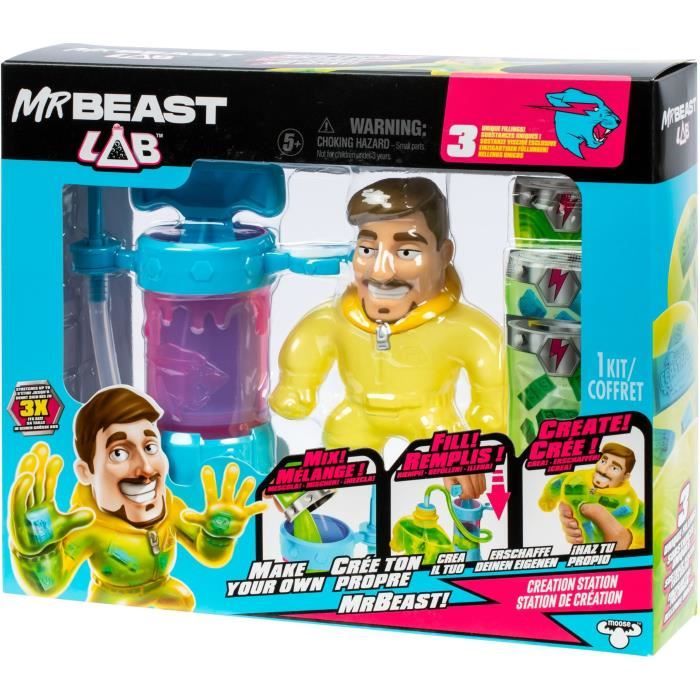 Kit de création - MRBEAST LAB - Heroes of Goo Jit Zu - Pompe incluse - Figurine personnalisable - Accessoires fournis