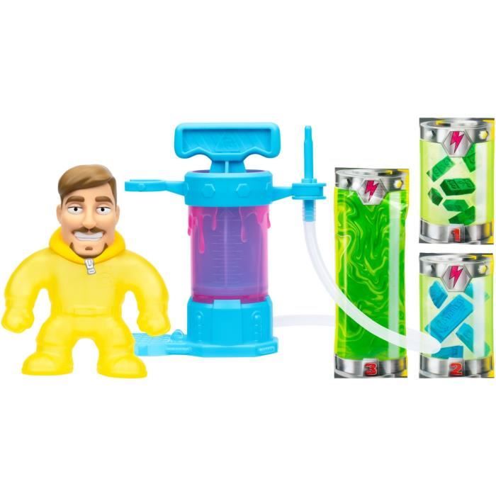Kit de création - MRBEAST LAB - Heroes of Goo Jit Zu - Pompe incluse - Figurine personnalisable - Accessoires fournis