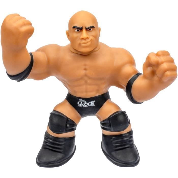Figurine extensible - GOO JIT ZU WWE - The Rock - 11 cm - Texture élastique - Extensible 3x