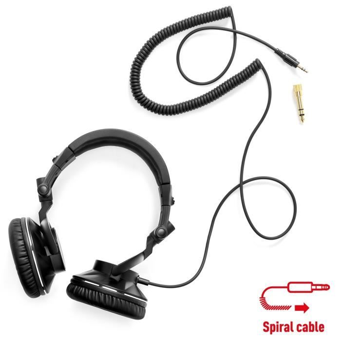 HERCULES HDP DJ60 - Casque Audio Circum-aural - Isolation de bruit - Noir