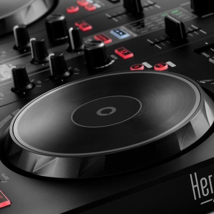 HERCULES DJ CONTROL INPULSE 300 MK2 - Contrôleur DJ USB - 2 voies - 16 pads - Logiciels et tutoriels - Carte son intégrée