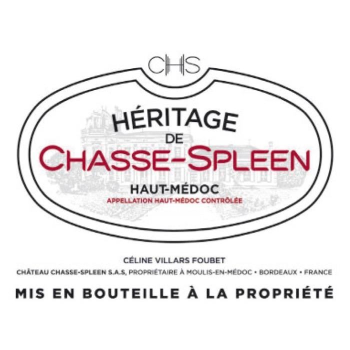 L'Héritage de Chasse-Spleen 2021 Haut-Médoc - Vin rouge de Bordeaux