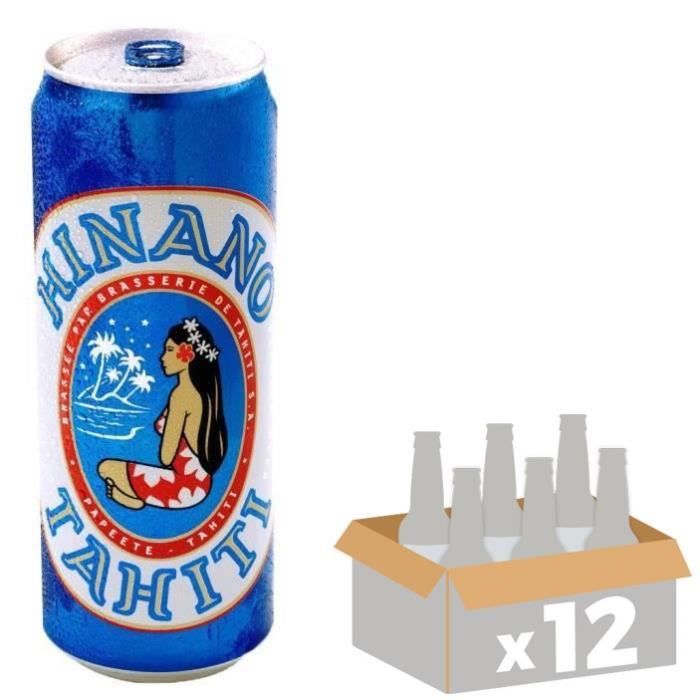 Biere Hinano Tahiti - Canettes 12 x 50 cl - 4°