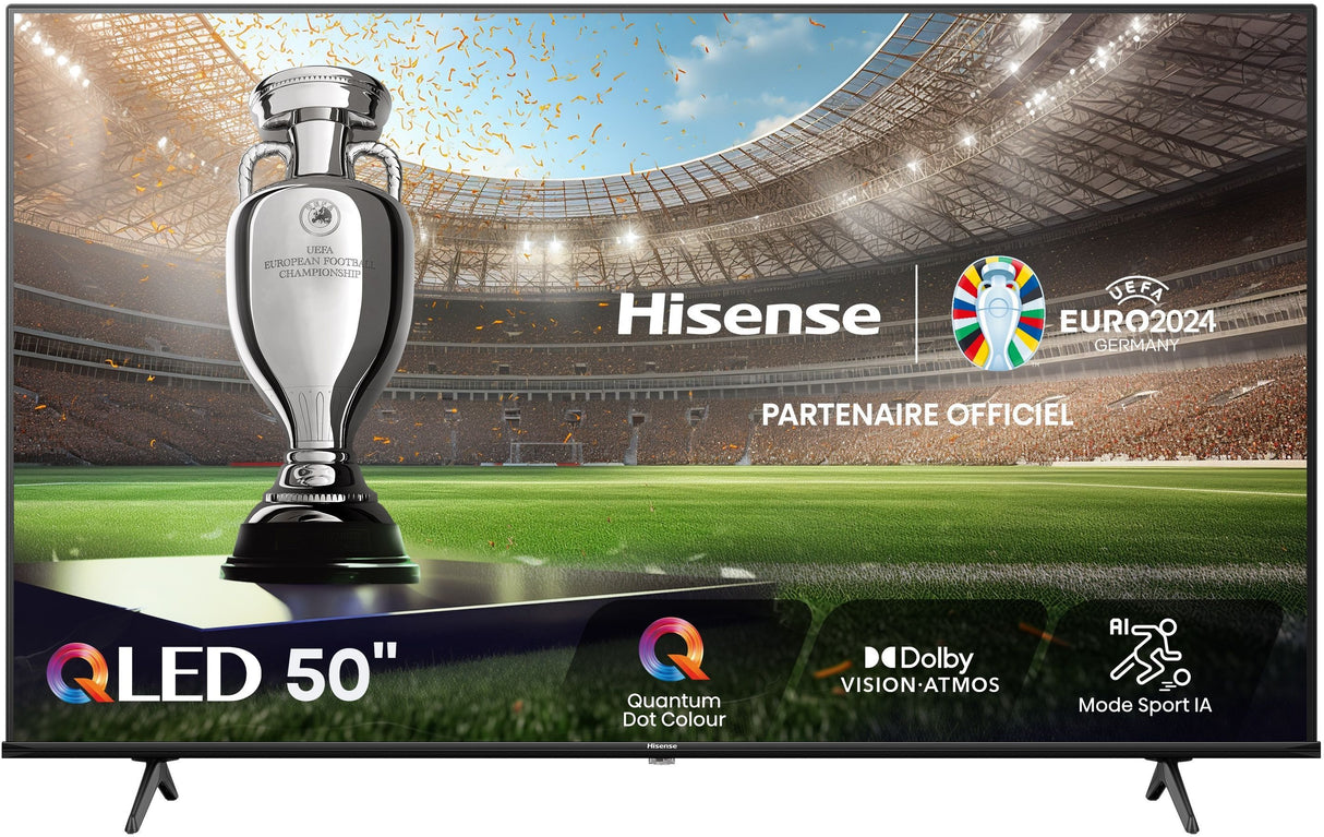 Hisense 50E7NQ - TV QLED 50 (126 cm) - 4K UHD 3840x2160 - HDR10 - TV connecté - 3xHDMI 2.1 - WiFi