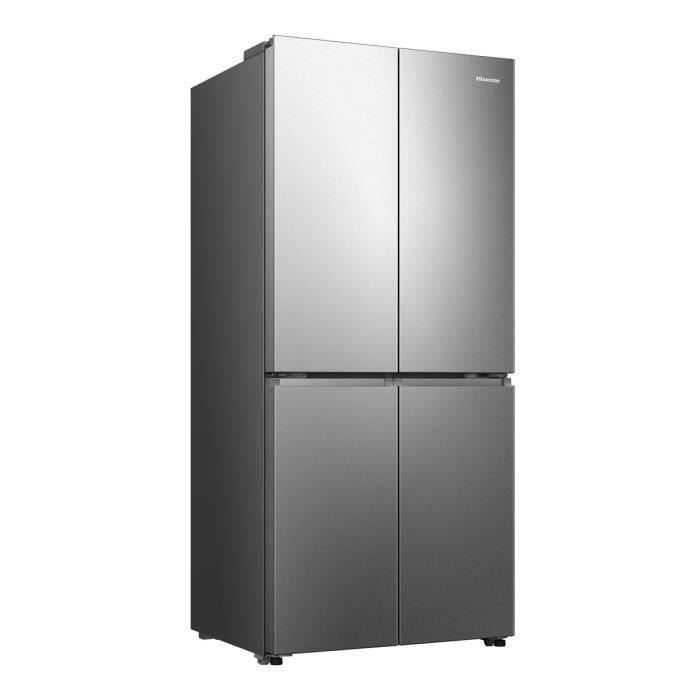 RÈfrigÈrateur amÈricain HISENSE - RQ5P470SEIE - 4 portes - Classe ÈnergÈtique E - 84,2 x 74,4 x 188,5 cm - Inox