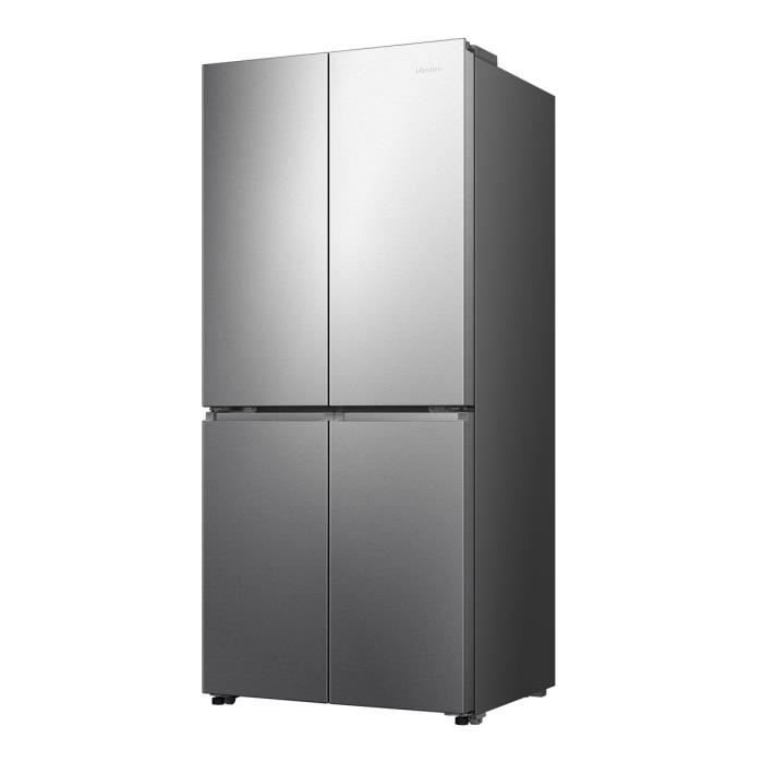 RÈfrigÈrateur amÈricain HISENSE - RQ5P470SEIE - 4 portes - Classe ÈnergÈtique E - 84,2 x 74,4 x 188,5 cm - Inox