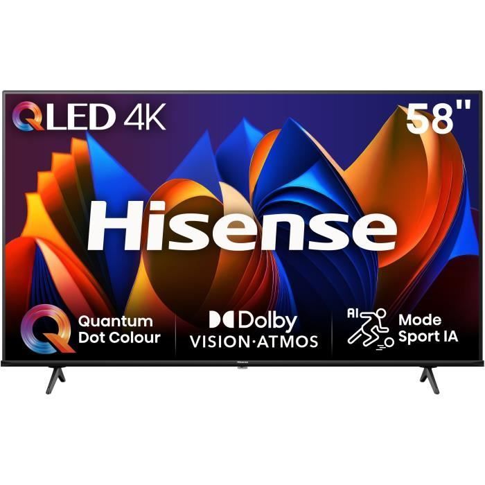 Hisense 58E77NQ - TV QLED 58 (146 cm) - 4K UHD 3840x2160 - HDR10+ - Smart TV - 3xHDMI 2.1 - WiFi