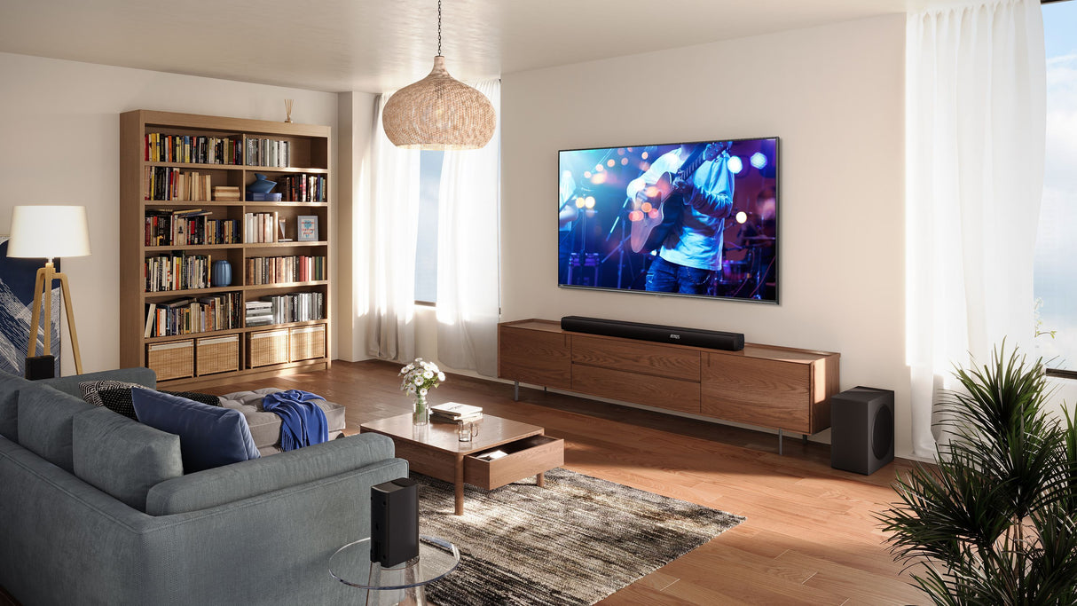 Barre de son - HISENSE - AX5100Q - 5.1.2 Canaux - Dolby Atmos & DTS:X - 340W - Caisson et enceintes arriere sans fil