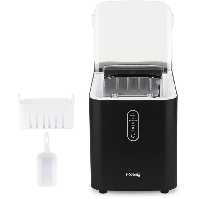 Machine a Glacons - HKoeNIG - KUB12 - 12 kg - 0,9 L - 120 W - Noir