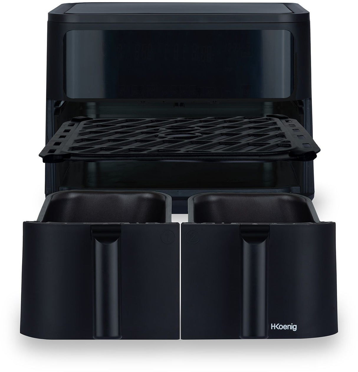 Friteuse sans huile HKoeNIG - FRY900 - Capacité 9L - Double cuve 4,5L - 8 programmes de cuisson - 2400W