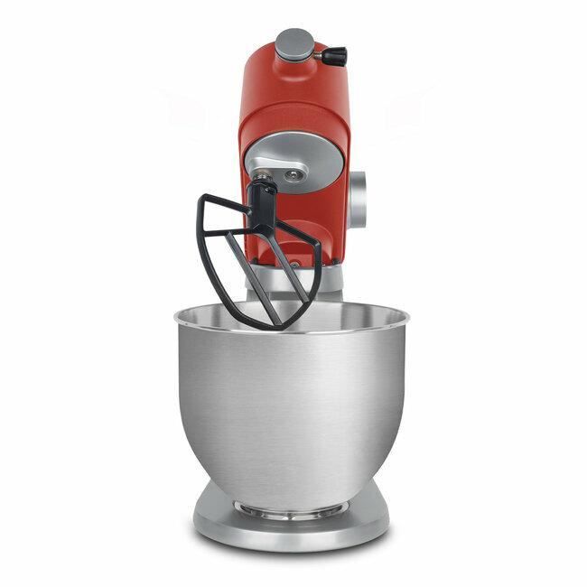 Robot pâtissier - HKoeNIG - KM124 - 5L - 8 vitesses - Rouge mat et argent