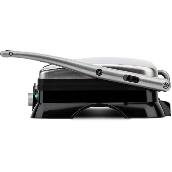 Grill électrique HKoeNIG - GR20 - Surface cuisson 29,7x23cm - Température réglable - 2000W - Inox