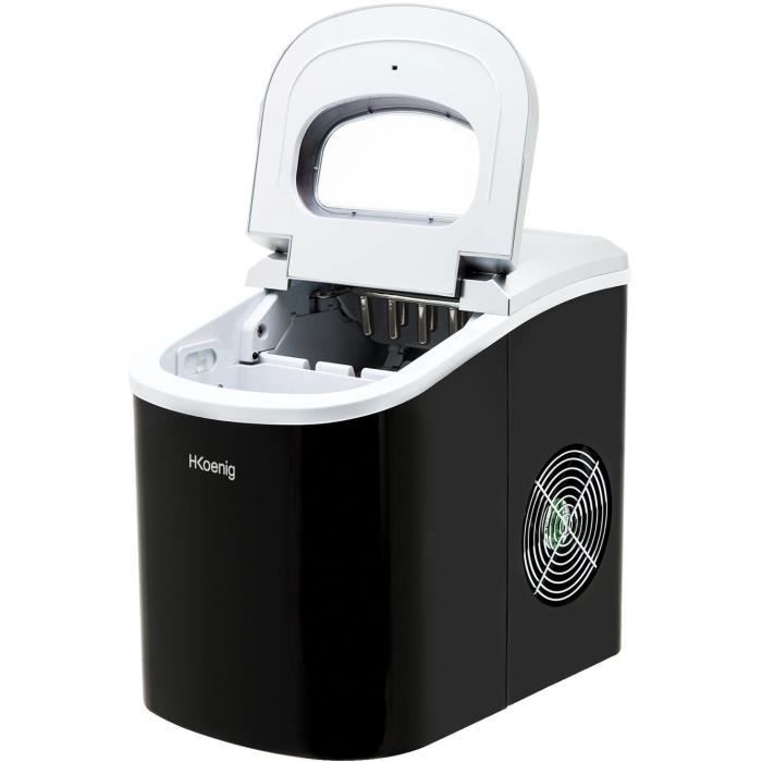 Machine a glaÁons H.KoeNIG KB12 - CapacitÈ de production de 12 kg - Noir