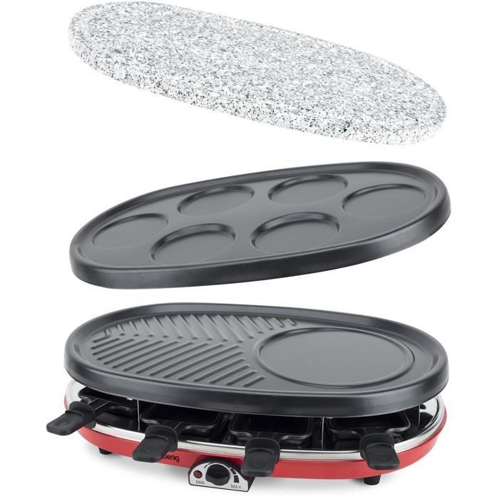 Appareil a Raclette 4 en 1 - 8 personnes - H.Koenig - RP418 - 1500 W