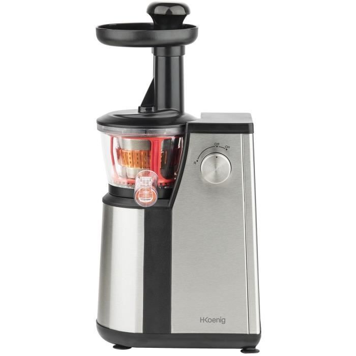 Extracteur de jus - HKoeNIG - GSX12 - 400 W - 1 L - Inox / Noir
