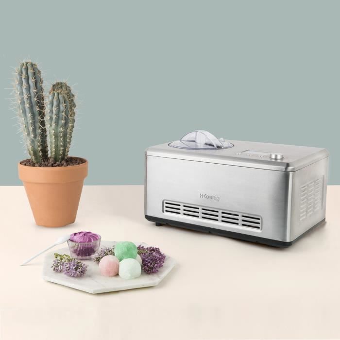 Turbine a glaces HKoeNIG - HF320 - Capacité 2L - Préparation rapide: 30 a 50min - 180W