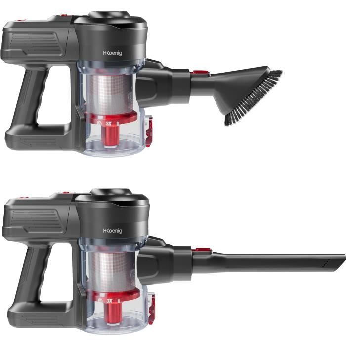Aspirateur balai 2 en 1 sans fil PowerClean - H.KoeNIG - UP600 - 3 vitesses - Puissance 155W