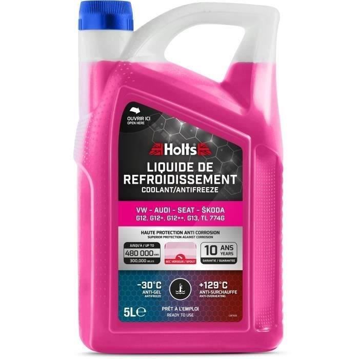 Liquide de Refroidissement - HOLTS - HAFR0006B - DÈdiÈ VW-AUDI-SEAT-SKODA G12/ G12+ / G12++ / G13 / TL 774G 5L + Bec