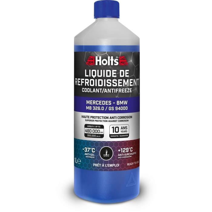 Liquide de Refroidissement - HOLTS - HAFR0007B - DÈdiÈ Mercedes - BMW 325.0 / GS94000 1L