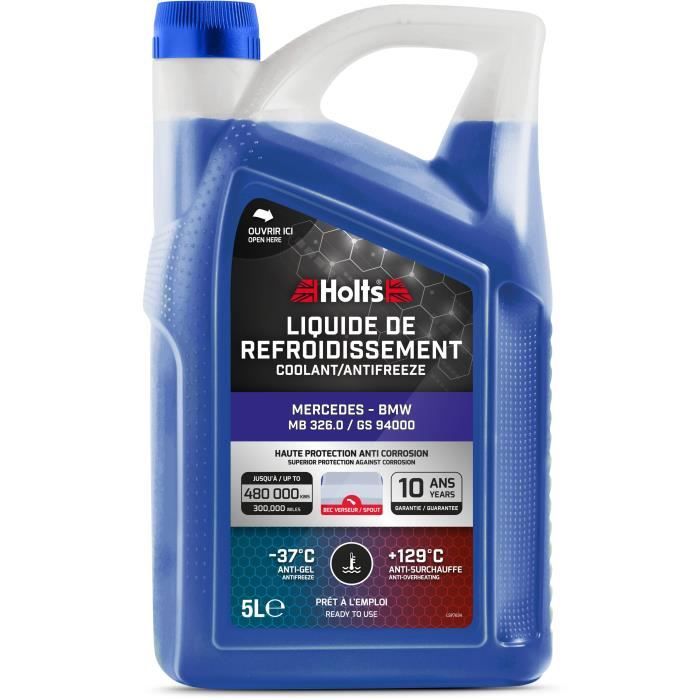 Liquide de Refroidissement - HOLTS - HAFR0008B - DÈdiÈ Mercedes - BMW 325.0 / GS94000 5L + Bec