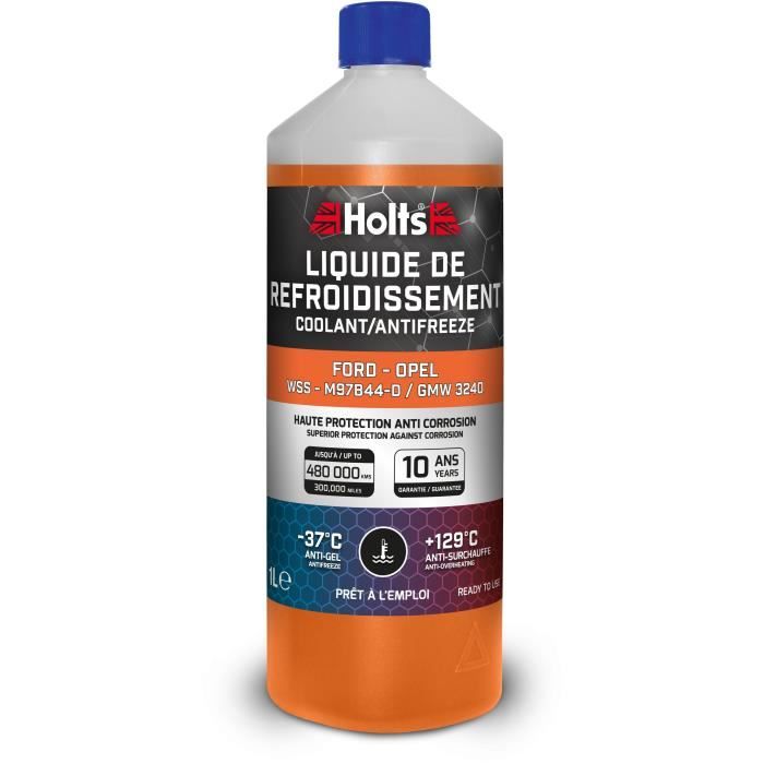 Liquide de Refroidissement - HOLTS - HAFR0009B - DÈdiÈ Ford / Opel WSS - M97B44-D / GMW 3240 1L