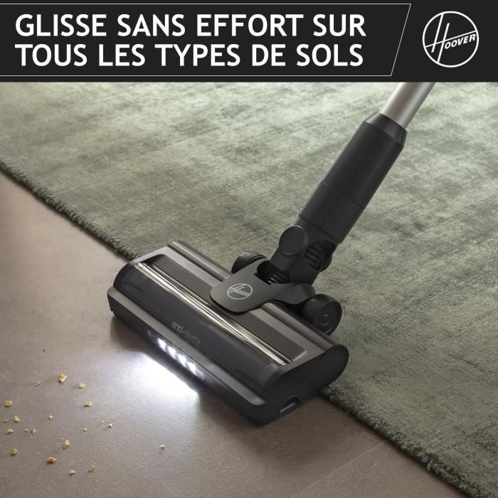 Hoover HF1 Plus Aspirateur Balai sans Fil avec Tube Flexible HF1P10HX - Léger & Puissant avec Turbo Mode - Brosse Anti-Twist LED