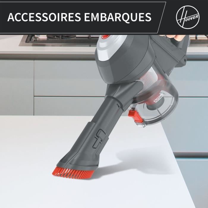 HOOVER HF122AH - Aspirateur Balai sans Fil - Position Park&Go - Autonomie 40 Min - Brosse avec Eclairage Led
