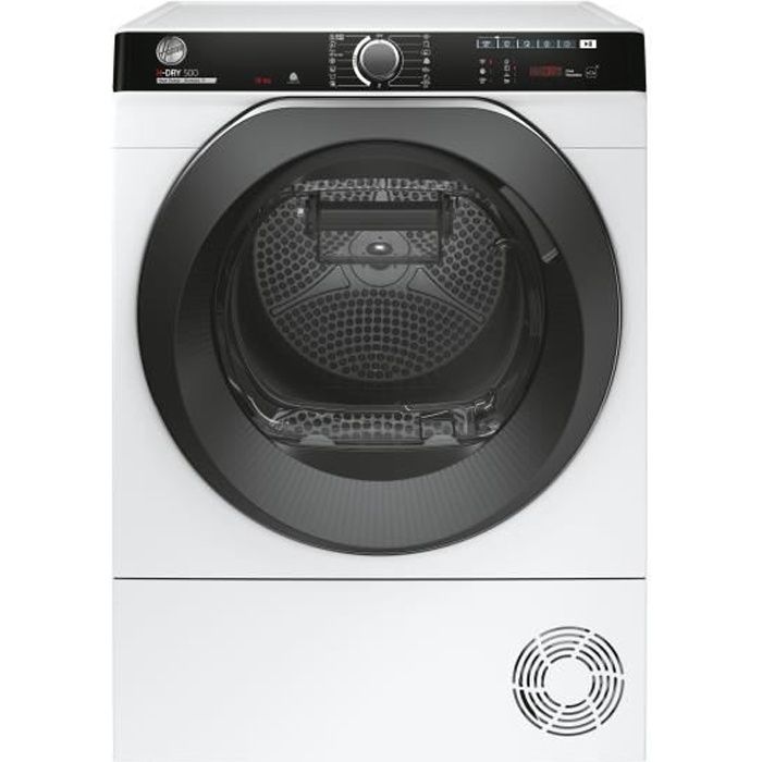 Seche-linge pompe a chaleur HOOVER NDPEH10A2TCBEXSS H-DRY 500 - 10 kg - Classe A++ - ConnectÈ - Blanc