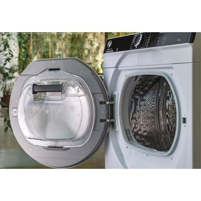 Seche-linge pompe a chaleur HOOVER NDPEH10A2TCBEXSS H-DRY 500 - 10 kg - Connecté - Blanc
