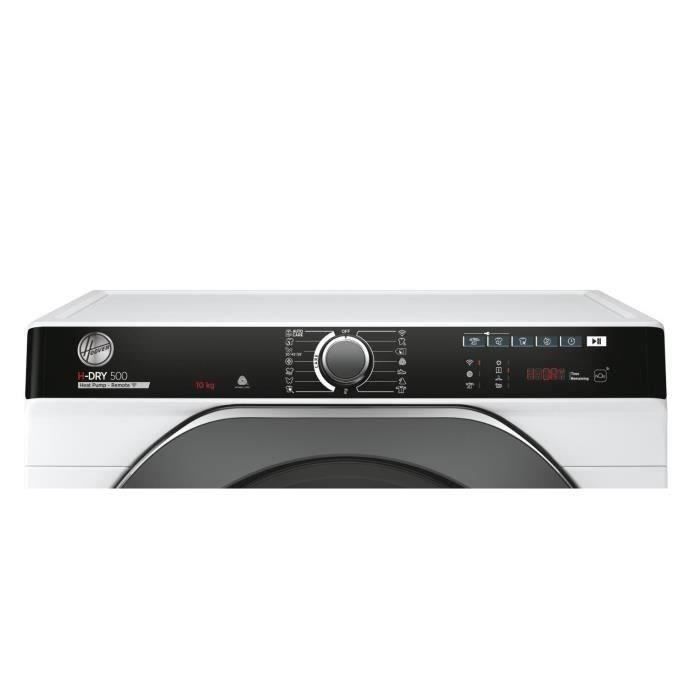 Seche-linge pompe a chaleur HOOVER NDPEH10A2TCBEXSS H-DRY 500 - 10 kg - Connecté - Blanc
