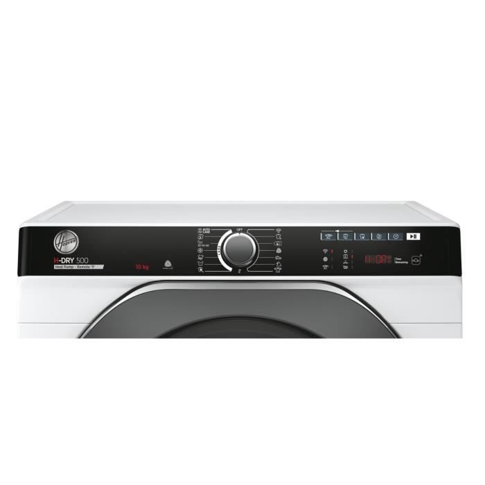 Seche-linge pompe a chaleur HOOVER NDPEH10A2TCBEXSS H-DRY 500 - 10 kg - Classe A++ - ConnectÈ - Blanc