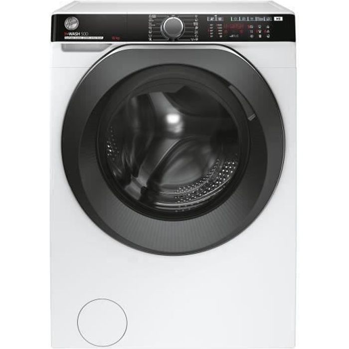 Lave-linge hublot HOOVER HWP 610AMBC/1-S - 10 kg - Induction - 1600 trs/min - Classe A - ConnectÈ - Vapeur - Blanc