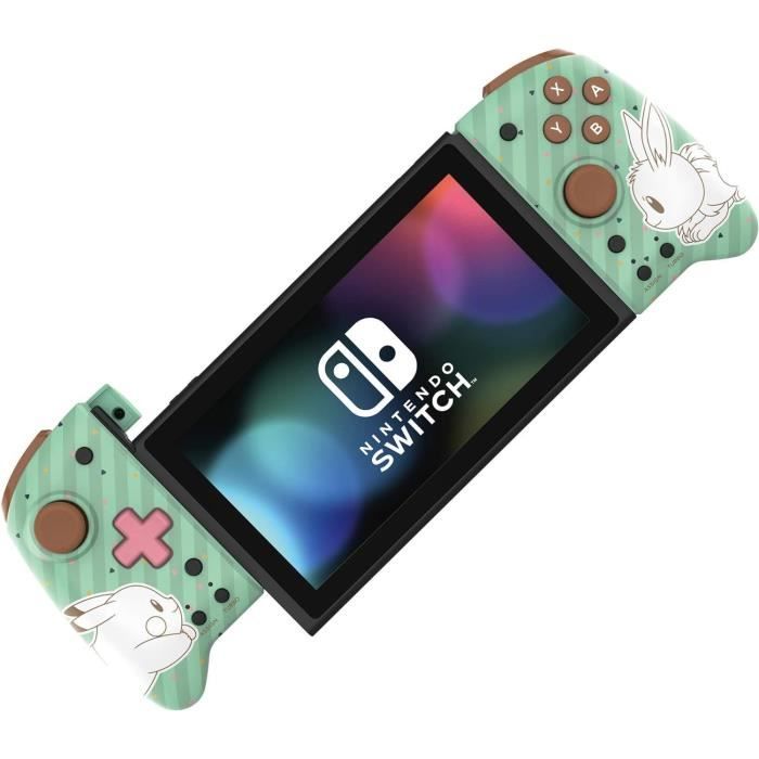 Manette de jeu - Nintendo Switch - Pokémon - Filaire - Vert/Blanc - Split Pad Pro - Boutons arriere - Turbo - Hori