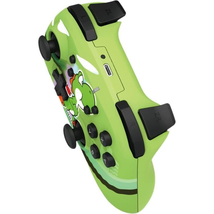 Manette sans fil - HORIPAD - Nintendo Switch et Switch OLED - Super Mario - Motif Yoshi-Dash - Vert