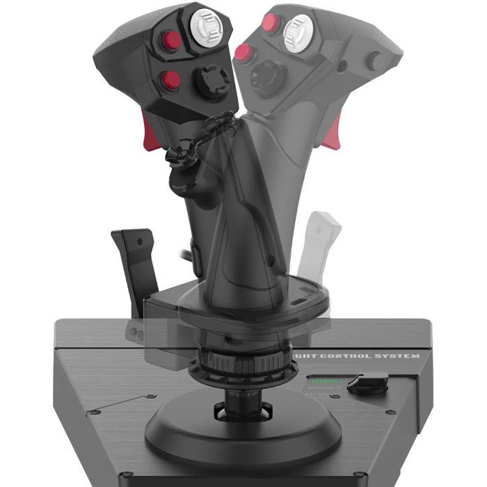 Systeme de vol et support Hotas pour PC - Hori - Double manette fontion de gouvernail - 200 fonctions configurables - Noir
