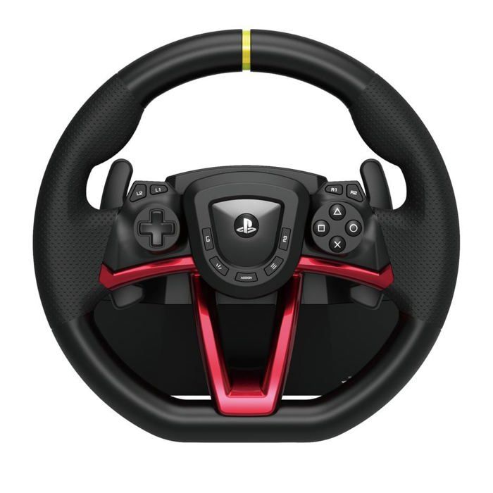 Volant de course - HORI - Apex - Sans fil - Compatible PS5/PS4/PC - Noir et rouge