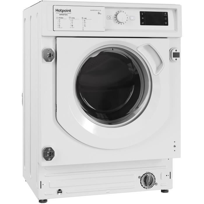 Lave-linge hublot encastrable HOTPOINT BIWMHG81485EU - 8 kg - Induction - L60cm - 1400 trs/min - Classe B